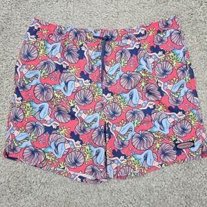 Vineyard Vines Swim Trunks Mens XL Pink‎ Mermaids Mesh Lining Shorts Beach Pool